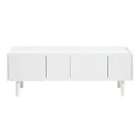 Comodă TV albă 160x55x45 cm Bera – Unique Furniture