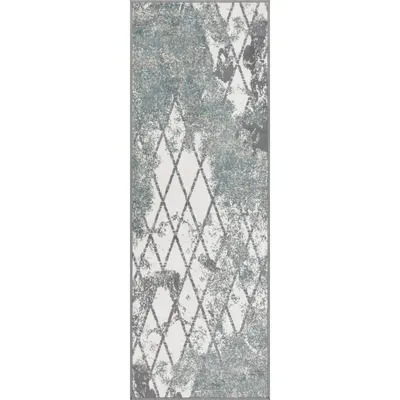 Covor tip traversă albastru prăfuit 70x200 cm Sensi Gepi – FD
