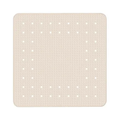 Covor baie anti-alunecare Wenko Mirasol, 54 x 54 cm, bej