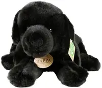Jucărie de pluș Rappa Eco Friends - Labrador Retriever, culcat, negru, 40 cm