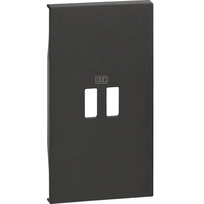 Placa pentru referintele K4285C2, K4286C2, K4287C2 Bticino Living Now KG12C, negru