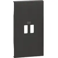 Placa pentru referintele K4285C2, K4286C2, K4287C2 Bticino Living Now KG12C, negru
