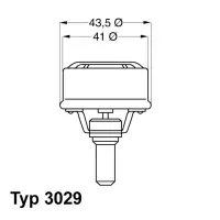 Termostat, lichid racire WAHLER 3029.86