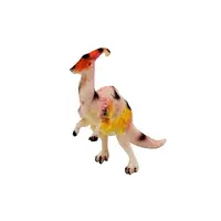 Figurină mini, Deluxebase, animal Parasaurolophu, culoarea roz, 14 cm