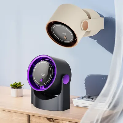 Ventilator portabil, 100 de viteze, incarcare USB-C, 2000 mAh