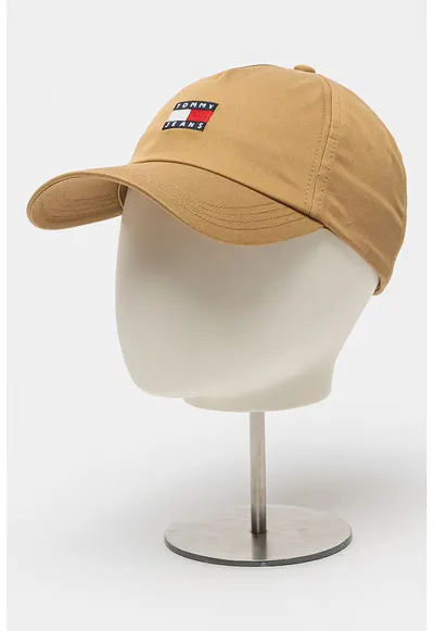 Sapca baseball de bumbac organic cu logo Heritage - Maro nisip