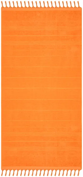 Prosop de plajă Rakla - Ines, 100% bumbac, muştar, 90 х 175 cm