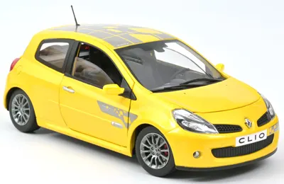 Model de colecție NOREV Modern: Мașini - Renault Clio R.S. "F1 Team" (2007) (Sirius Yellow)