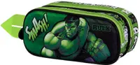 Penar școlar 3D Karactermania Hulk - Superhuman, 2 fermoare
