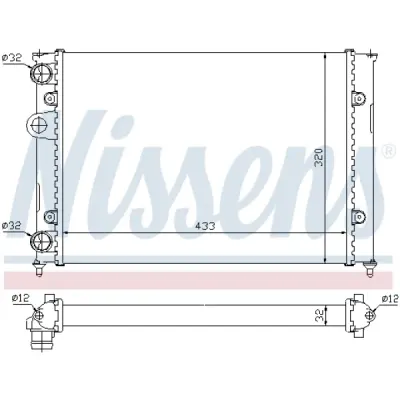 Radiator, racire motor NISSENS 651851