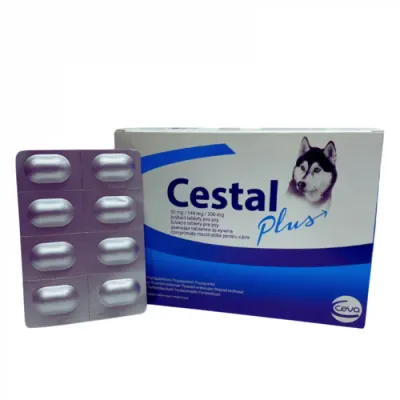 Antiparazitar intern pentru caini Cestal 8 tab cutie