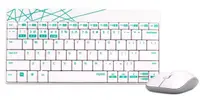 Set tastatura si mouse Rapoo - 8000M, alb