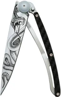 Cuțit de buzunar Deejo Carbon Fiber - Snake, 37 g