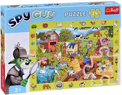 Puzzle Trefl din 24 de piese - Spy Guy, Ferma