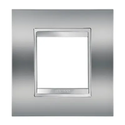 Placa ornament CProiector HORUS LUX international - IN METALLISED TECHNOPOLYMER - 2 modul - CHROME - CProiector HORUS