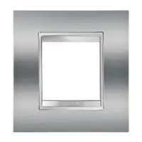 Placa ornament CProiector HORUS LUX international - IN METALLISED TECHNOPOLYMER - 2 modul - CHROME - CProiector HORUS