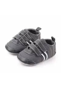 Pantofi Sport Cu Barete - Casual - Piele ecologica - Textil - Baieti - Gri