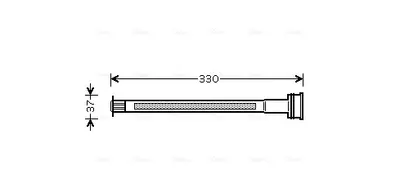 Uscator Aer Conditionat Potrivit Ds Ds 3; Citroen C2, C2 Enterprise, C3 C3 Origin Iii, C3 Aircross Ii, C3 I, C3 Ii, C3 Pluriel, C4 Cactus, Ds3; Opel Crossland X Crossland 1.0-1.6d 02.02