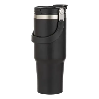 Sticlă neagră de călătorie din oțel inoxidabil 1 l Eco – Ladelle