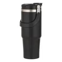 Sticlă neagră de călătorie din oțel inoxidabil 1 l Eco – Ladelle