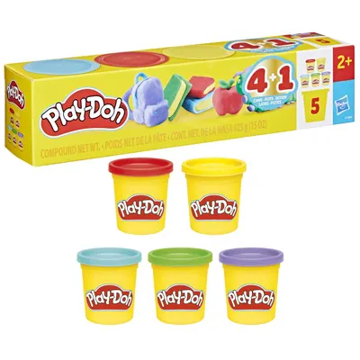 Set 5 cutii plastelina - Play-Doh