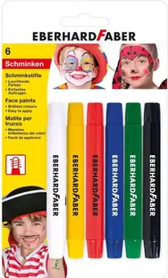 Pasteluri pentru fațăEberhard Faber - 6 culori, cu aplicator