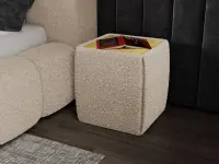 Masuta tapitata Nuvole Lux Bouclé cappuccino