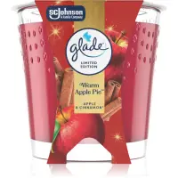 GLADE Warm Apple Pie lumânare parfumată 112 g