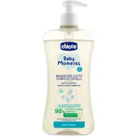 Chicco Baby Moments sampon pentru copii cu o textura usoara de par si de corp 500 ml