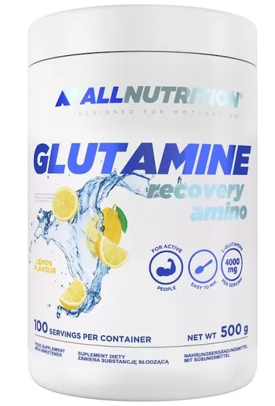 Glutamine Recovery Amino, lămâie, 500 g, AllNutrition