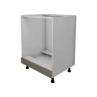 Corp Cuptor Lecce, Stejar Sonoma Inchis/Alb, 60 x 50 x 80 cm