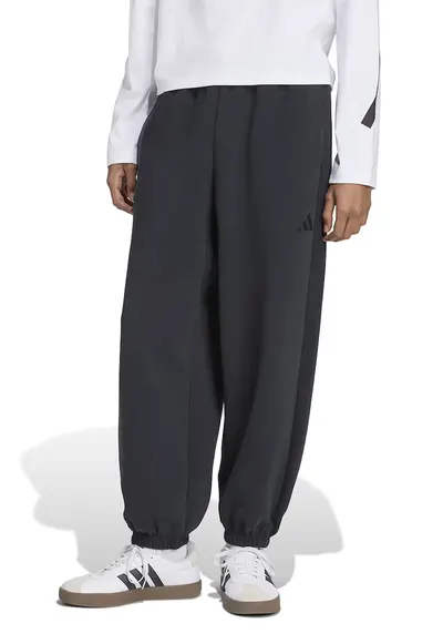 Pantaloni de trening din amestec de modal cu snururi - Negru