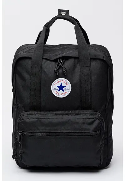 Rucsac cu aplicatie logo - Negru