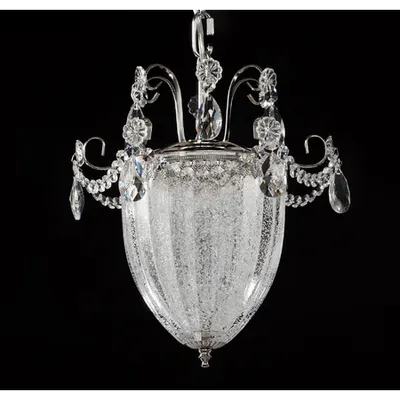 Aplica Diamant Crystal Ulana,1 x E27, 230V, D.28cm,H.35 cm,Nichel