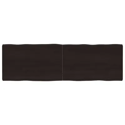 vidaXL Blat masă, 160x50x6 cm, gri, lemn stejar tratat contur organic