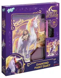 Set creativ Totum Unicorn Academy - Decorează singur jurnal secret cu diamante