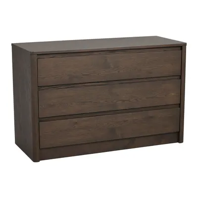 Comodă în culoare naturală închisă cu aspect de lemn de stejar 110x70x45 cm Melstone – Rowico