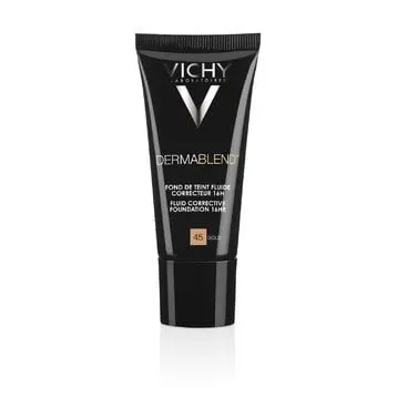 Fond de ten corector cu acoperire 16h Dermablend, Nuanta 45 Gold, 30 ml, Vichy