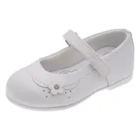 Balerini copii Chicco Cleden, piele naturala, alb, 22148-70P