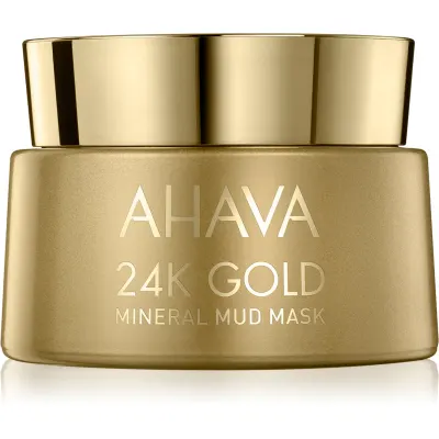 AHAVA Mineral Mud 24K Gold mască minerală de nămol cu aur de 24 de karate 50 ml