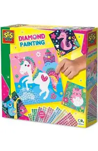 Set creativ: Pictura cu diamante. Animale fericite