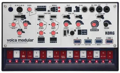 Sintetizator semimodular Korg - Volca Modular, 16 clape, negru