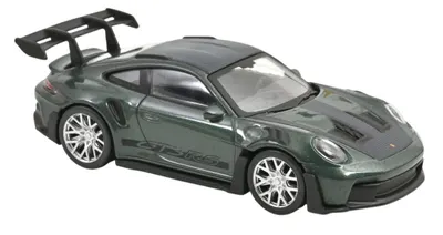Model de colecționar NOREV Modern: Mașini - Porsche 911 GT3 RS, Malachite Green metallic/ Black Jet-car, 2022