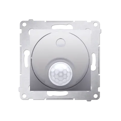 Intrerupator cu senzor de miscare si protectie impotriva accesului neautorizat la elementelle de comanda, 20-500W, silver mat me