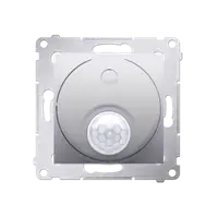 Intrerupator cu senzor de miscare si protectie impotriva accesului neautorizat la elementelle de comanda, 20-500W, silver mat me