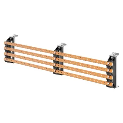 Pair of Busbar-Holder - For Flat Busbars 20x5-30x5 - 250-400a - For Structures D=250-400 - Side Compartment - For Qdx 630h