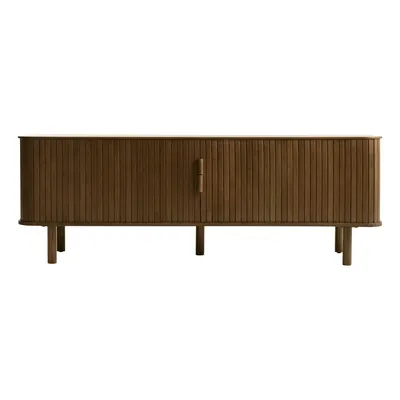 Masă TV maro cu aspect de lemn de stejar 56x160 cm Cavo – Unique Furniture