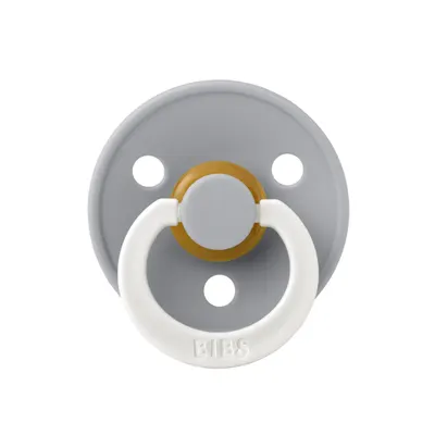 Suzeta fosforescenta din latex cu tetina rotunda pentru +0 luni Colour Glow Cloud, 1 bucata, Bibs