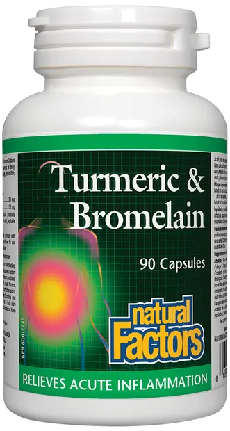 Turmeric & Bromelain, 90 capsule, Natural Factors