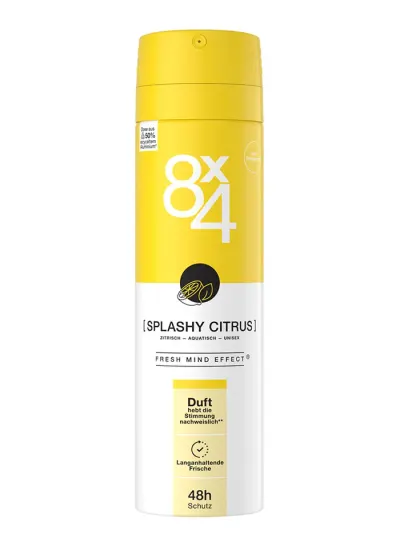 8x4 Spray deodorant 150 ml Splashy Citrus
